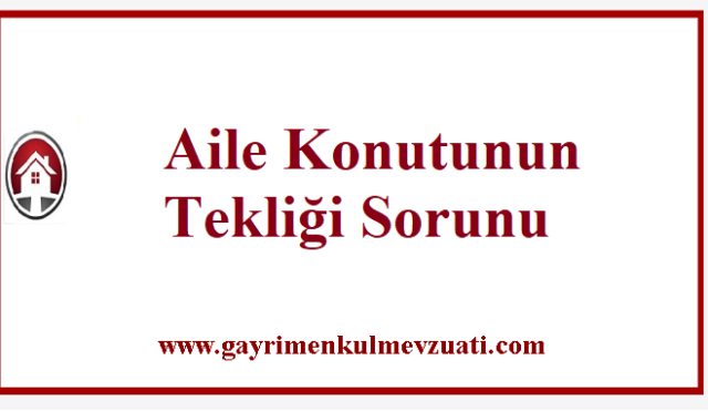 Aile Konutunun Tekliği Sorunu