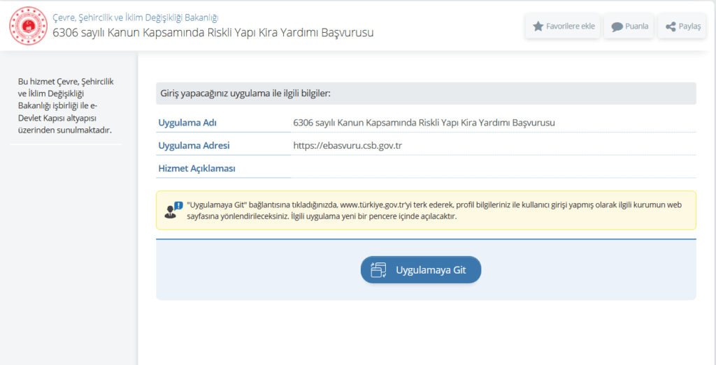 E Devletten Kentsel Donusum Kira Yardimi Basvurusu 3
