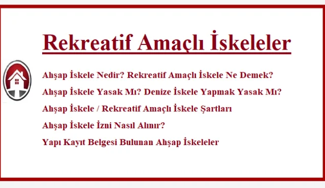 Rekreatif Amaçlı İskeleler