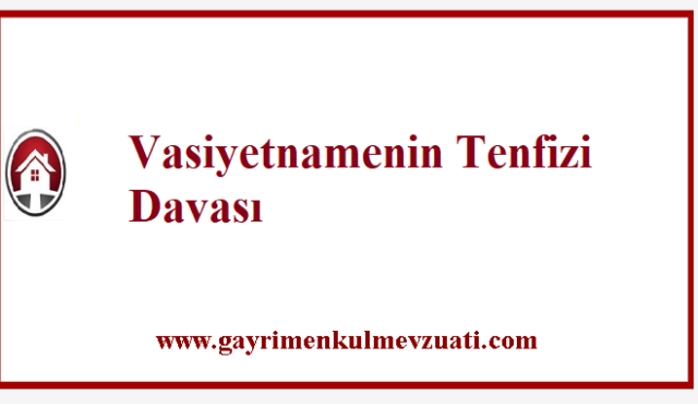 Vasiyetnamenin Tenfizi Davası