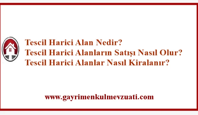 Tescil Harici Alan Nedir? Tescil Harici Alanların Satışı ve Kiraya Verilmesi Nasıl Yapılır?